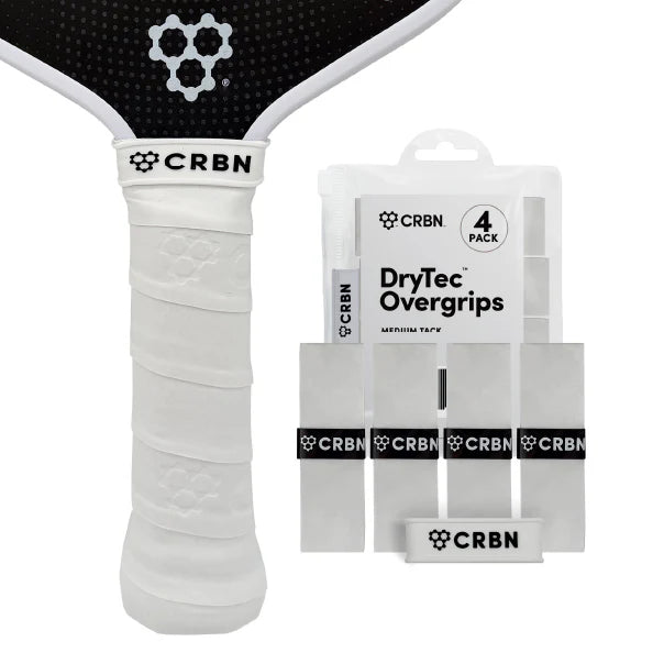 CRBN DryTec™ Overgrips (4 Pack) White