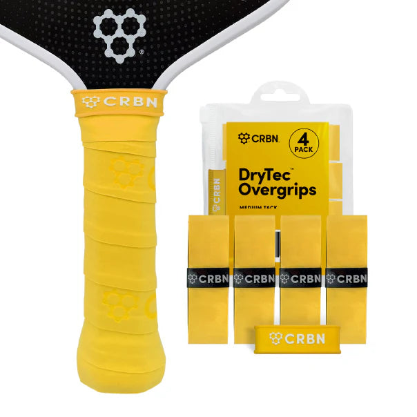 CRBN DryTec™ Overgrips (4 Pack) Yellow