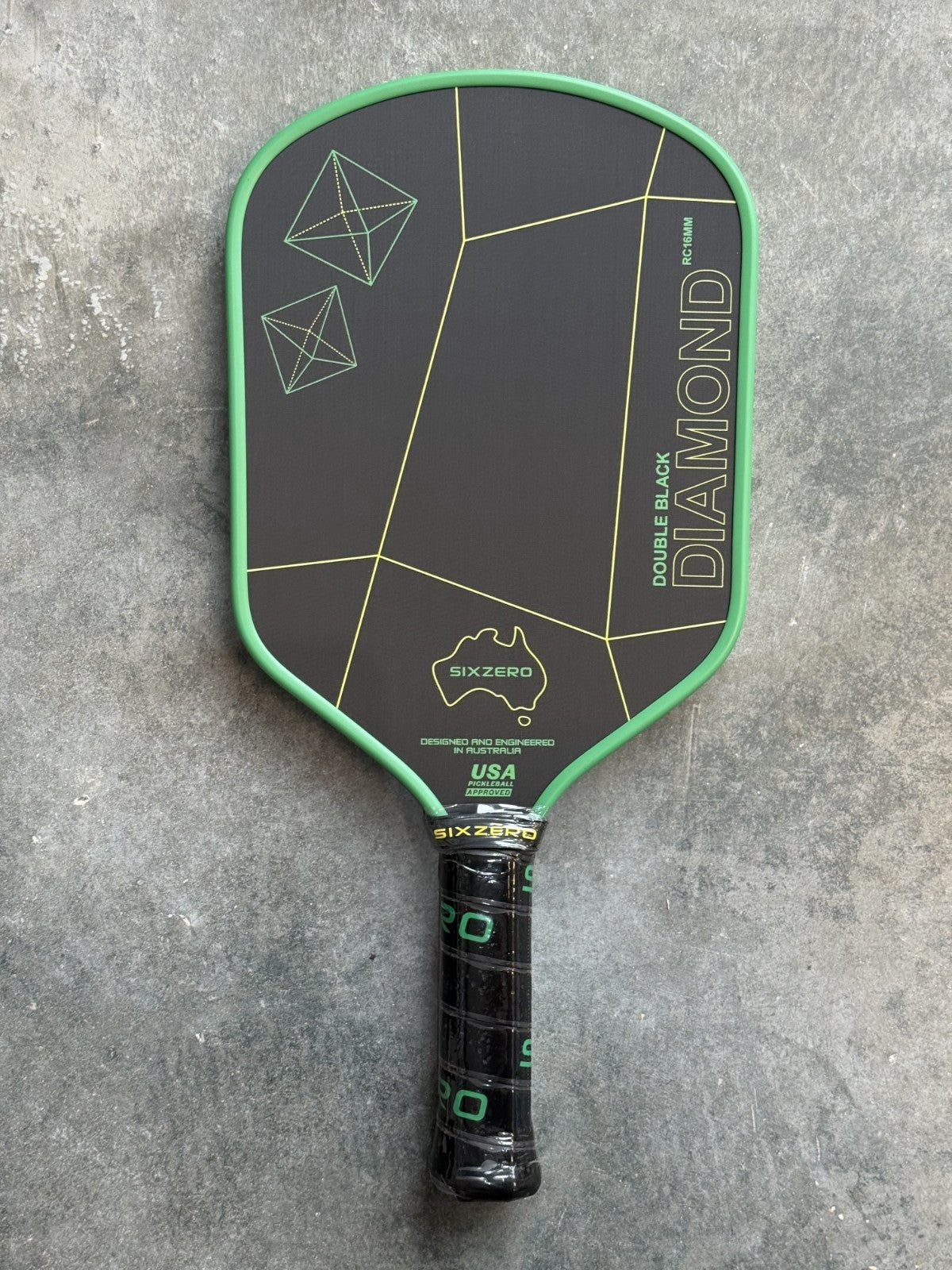 SIX ZERO DOUBLE BLACK DIAMOND CONTROL 16MM AUSTRALIAN GREEN AND GOLD