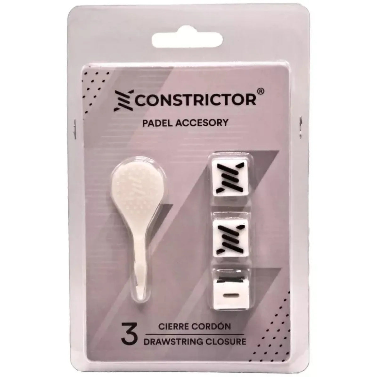 White Constrictor Cord Closure 3 units.