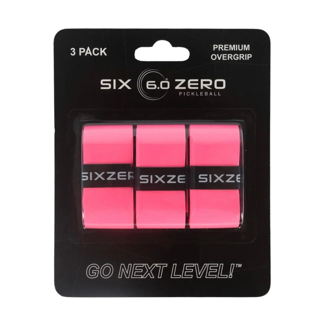 Six Zero Premium Over Grips 3 pack Pink