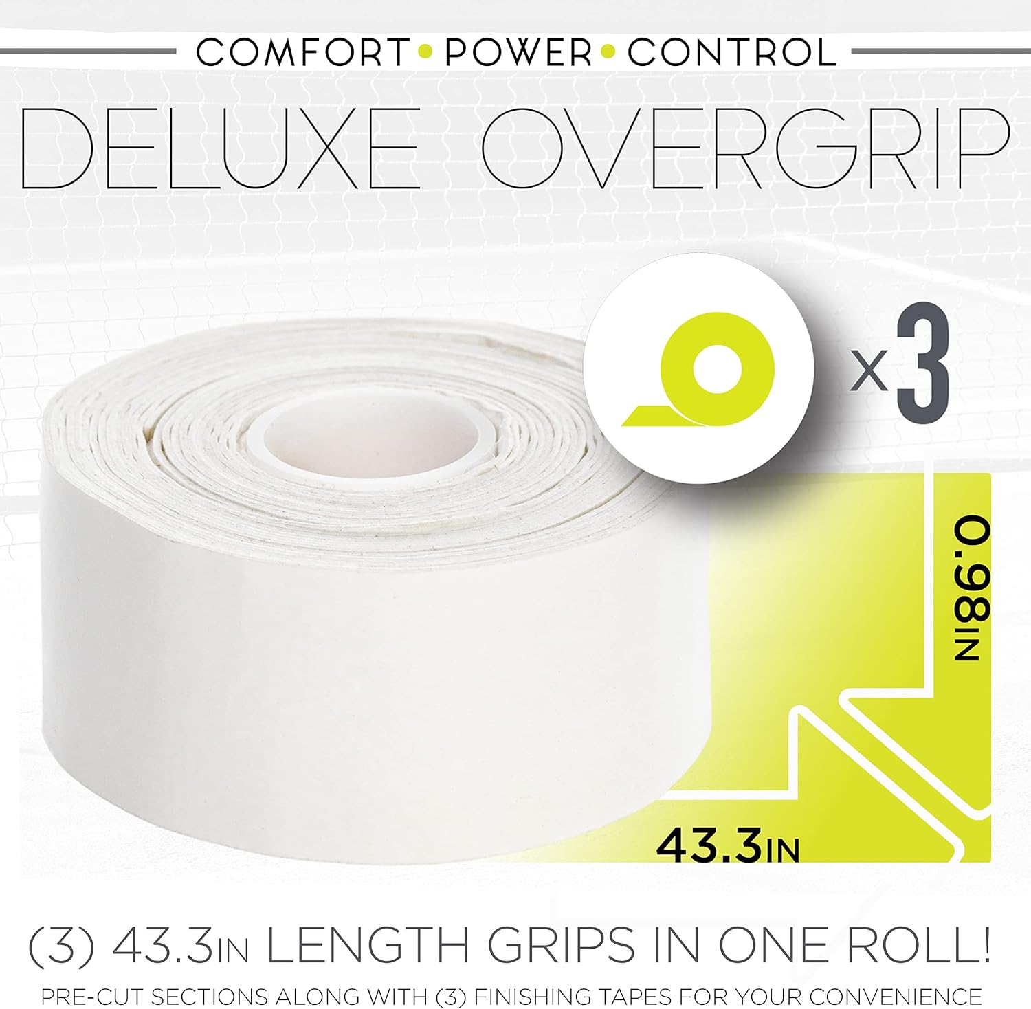 Franklin Sports Deluxe Overgrip x3