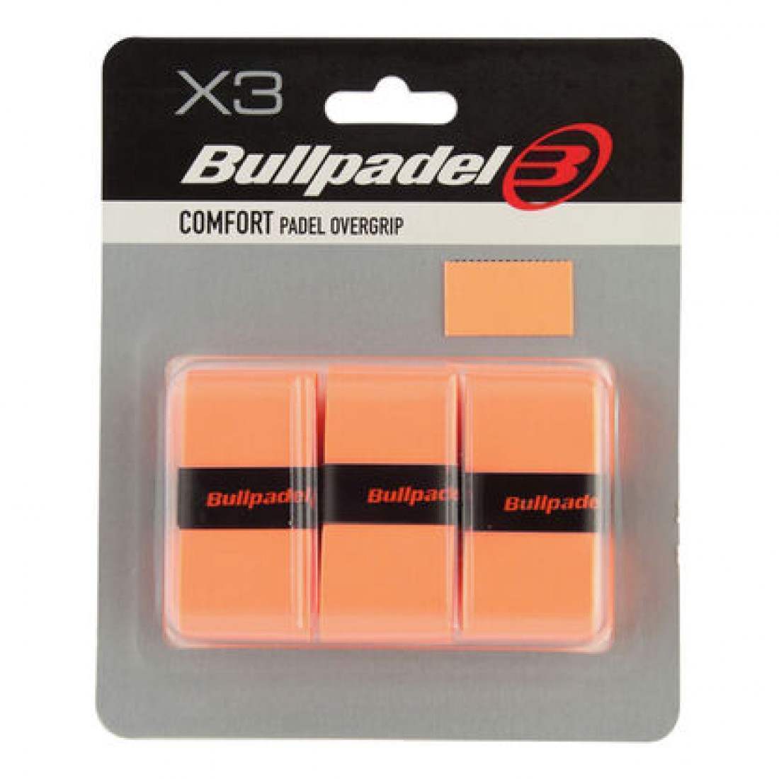 Blister Bullpadel 3 Overgrips GB1200 Comfort Fluor Orange