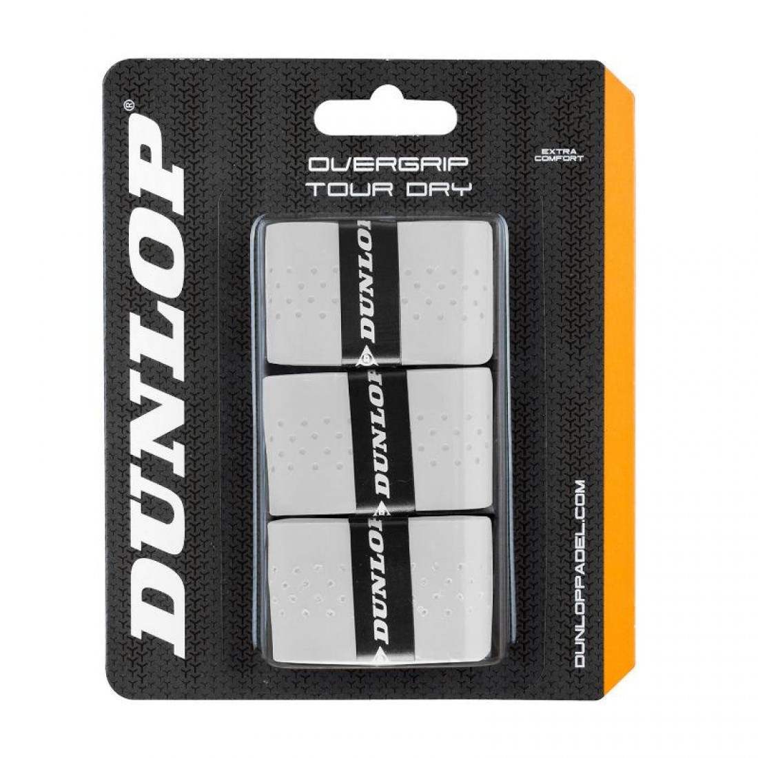 Blister Dunlop 3 Overgrips Tour Dry White