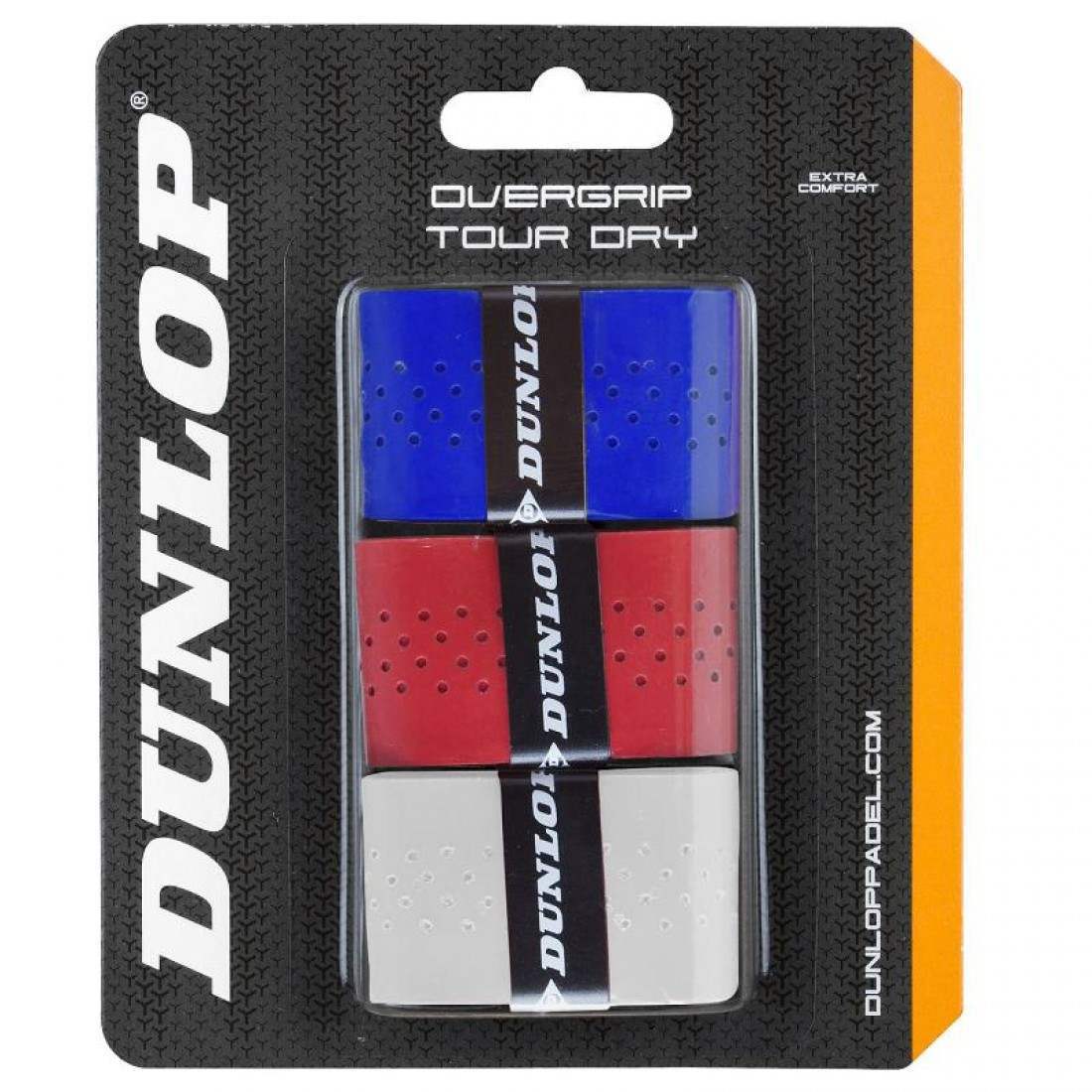 Blister Dunlop 3 Overgrips Tour Dry Colors
