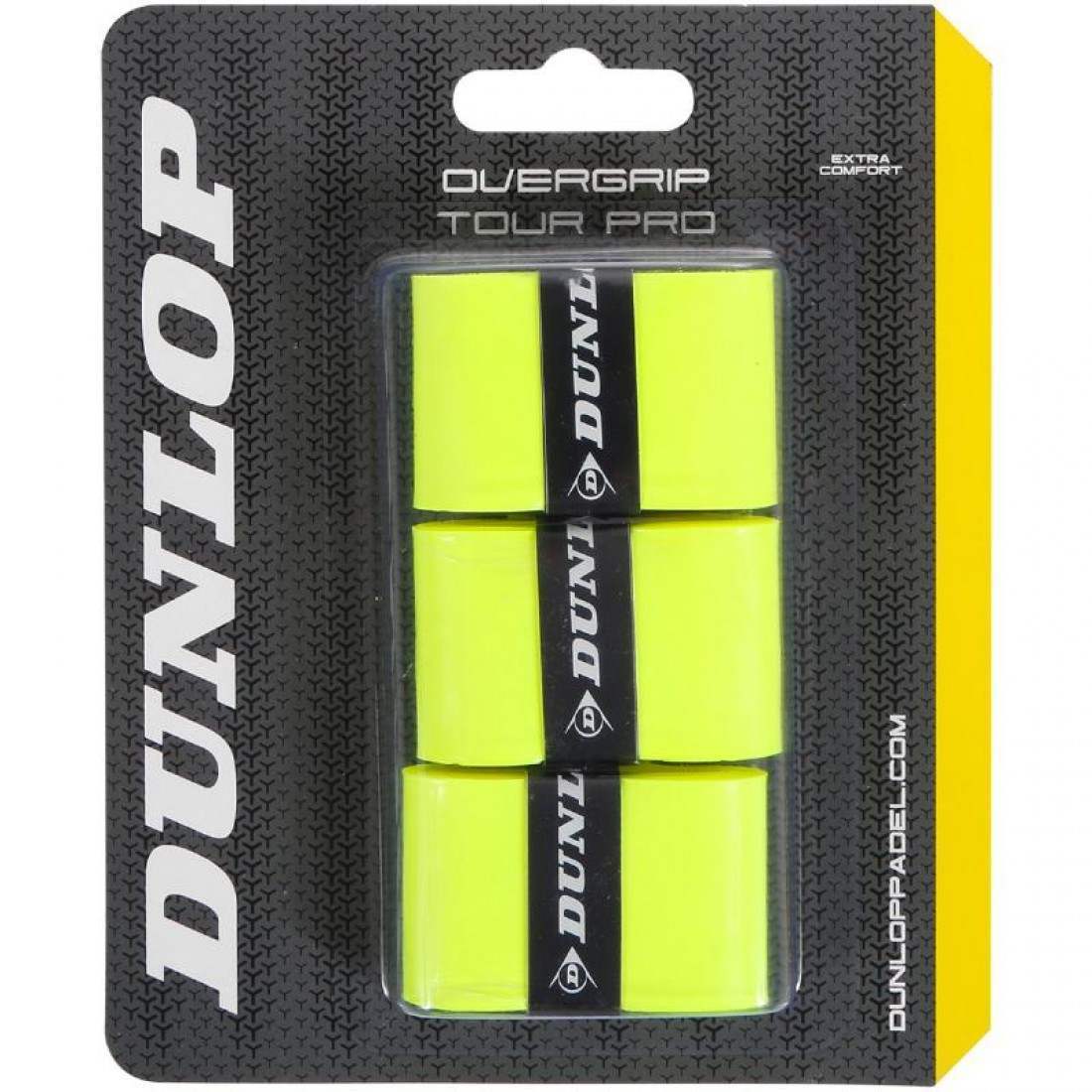 Blister Dunlop 3 Overgrips Tour Pro Yellow Fluor