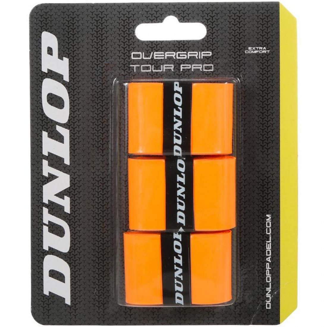 Blister Dunlop 3 Overgrips Tour Pro Fluor Orange