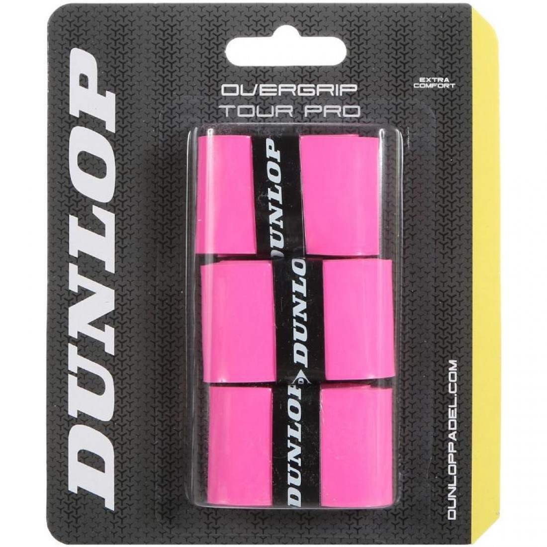 Blister Dunlop 3 Overgrips Tour Pro Pink Fluor