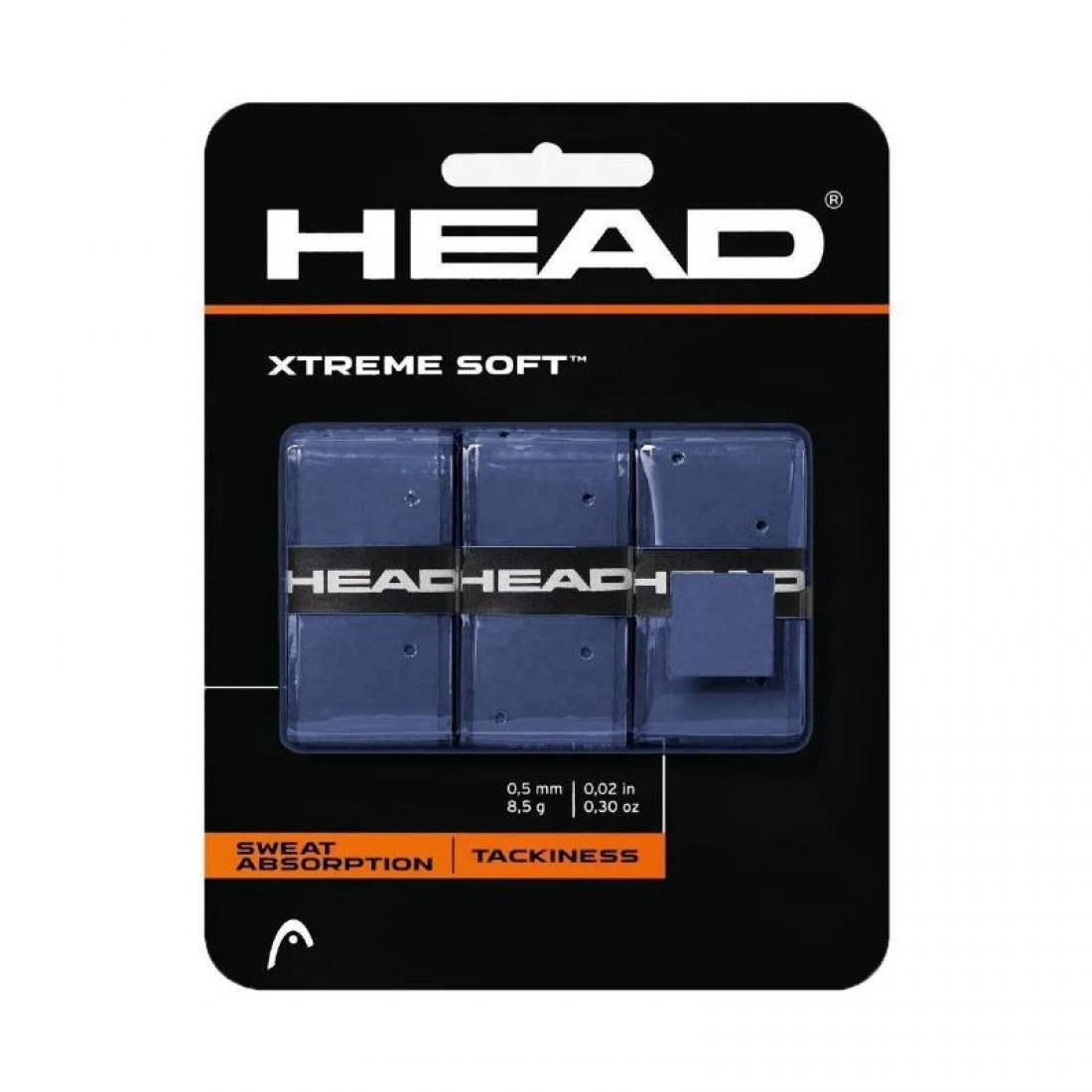 Blister Overgrips Head Xtreme Soft Blue 3 Units