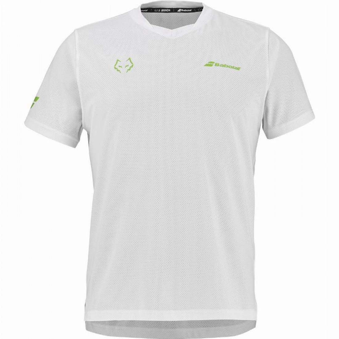 Babolat Juan Lebron Crew Neck White T-Shirt