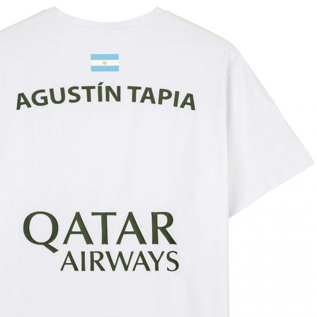 Nox Agustin Tapia Sponsors AT10 White T-Shirt 2024