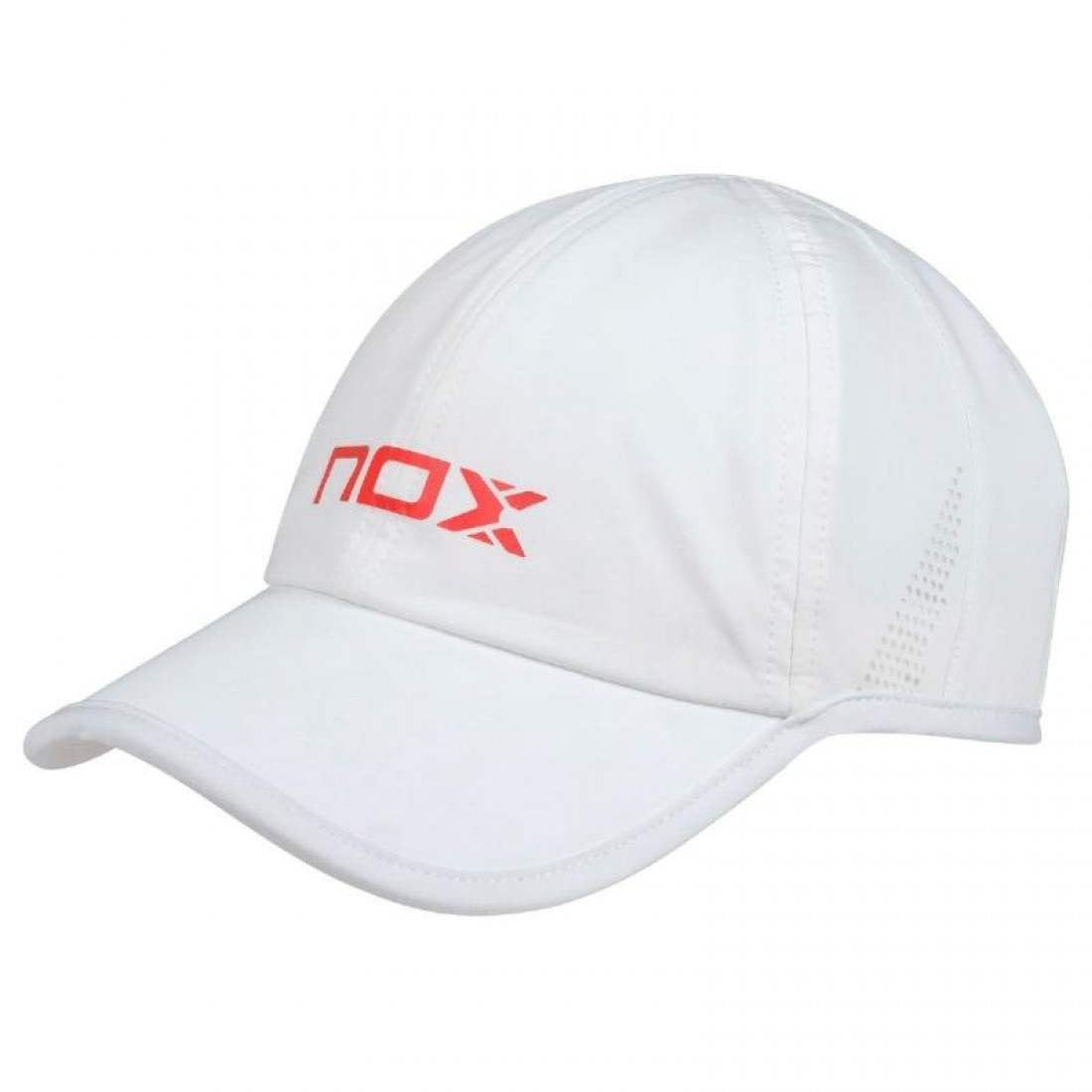 Nox White Red Cap