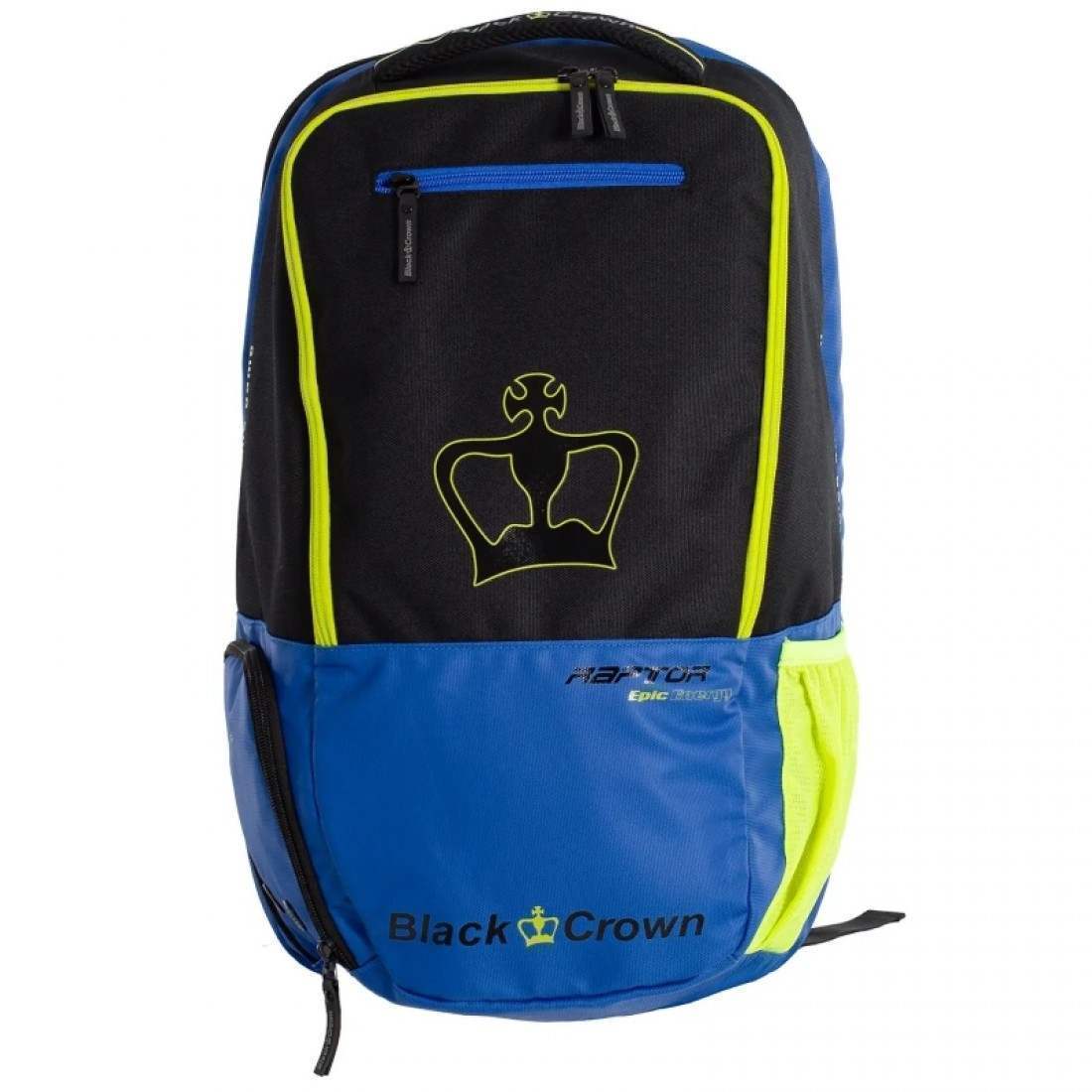 Black Crown Raptor Epic Energy Blue Yellow Backpack