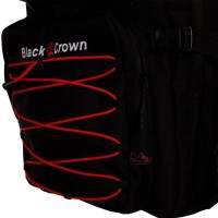 Black Crown Spartan Backpack Black Red