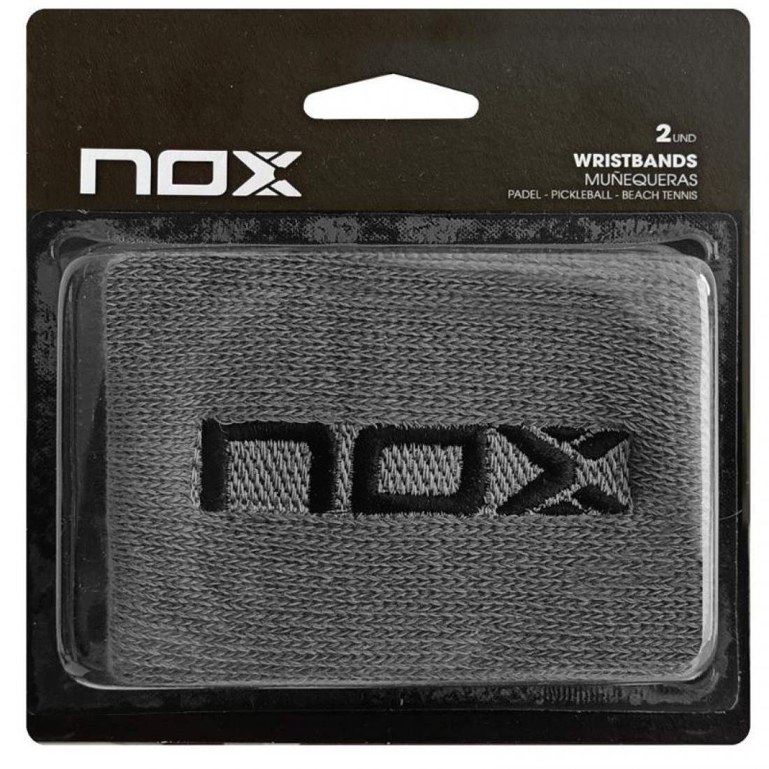 Wristband Nox Grey Logo Black 2 Units