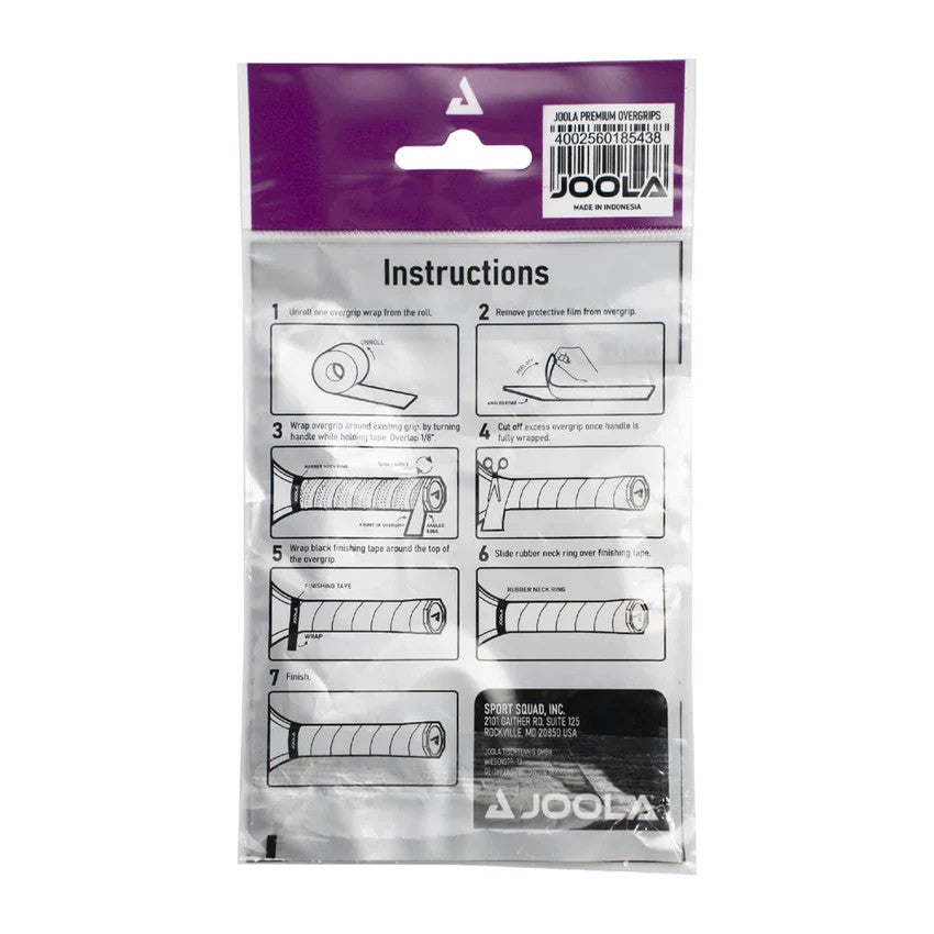 Joola Premium Pickleball Paddle Overgrip – 4 Pack