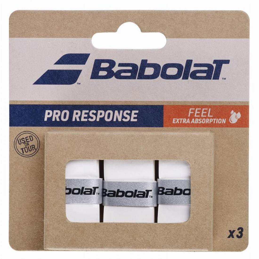 Babolat Pro Response Overgrips White 3 Units