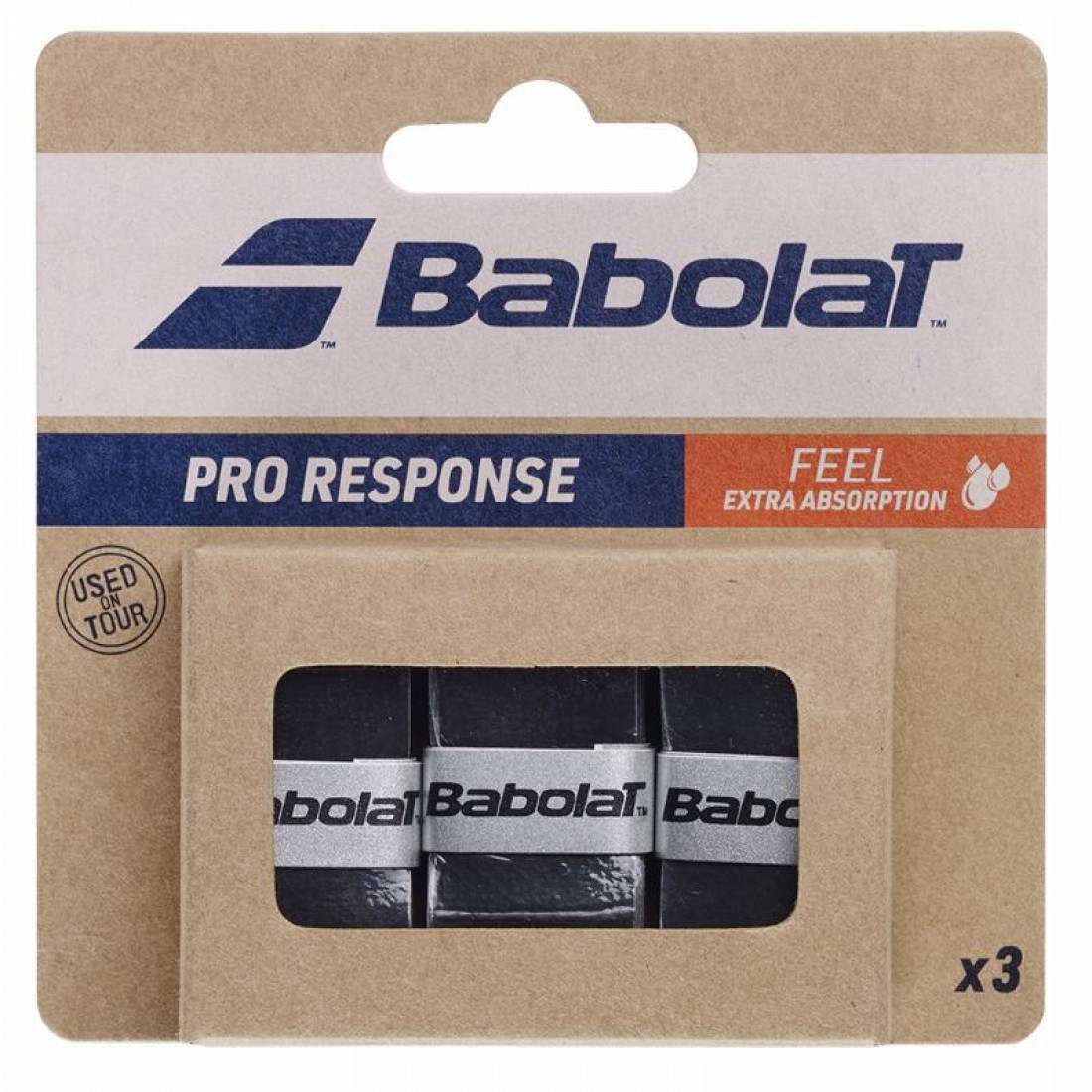 Babolat Pro Response Overgrips Black 3 Units