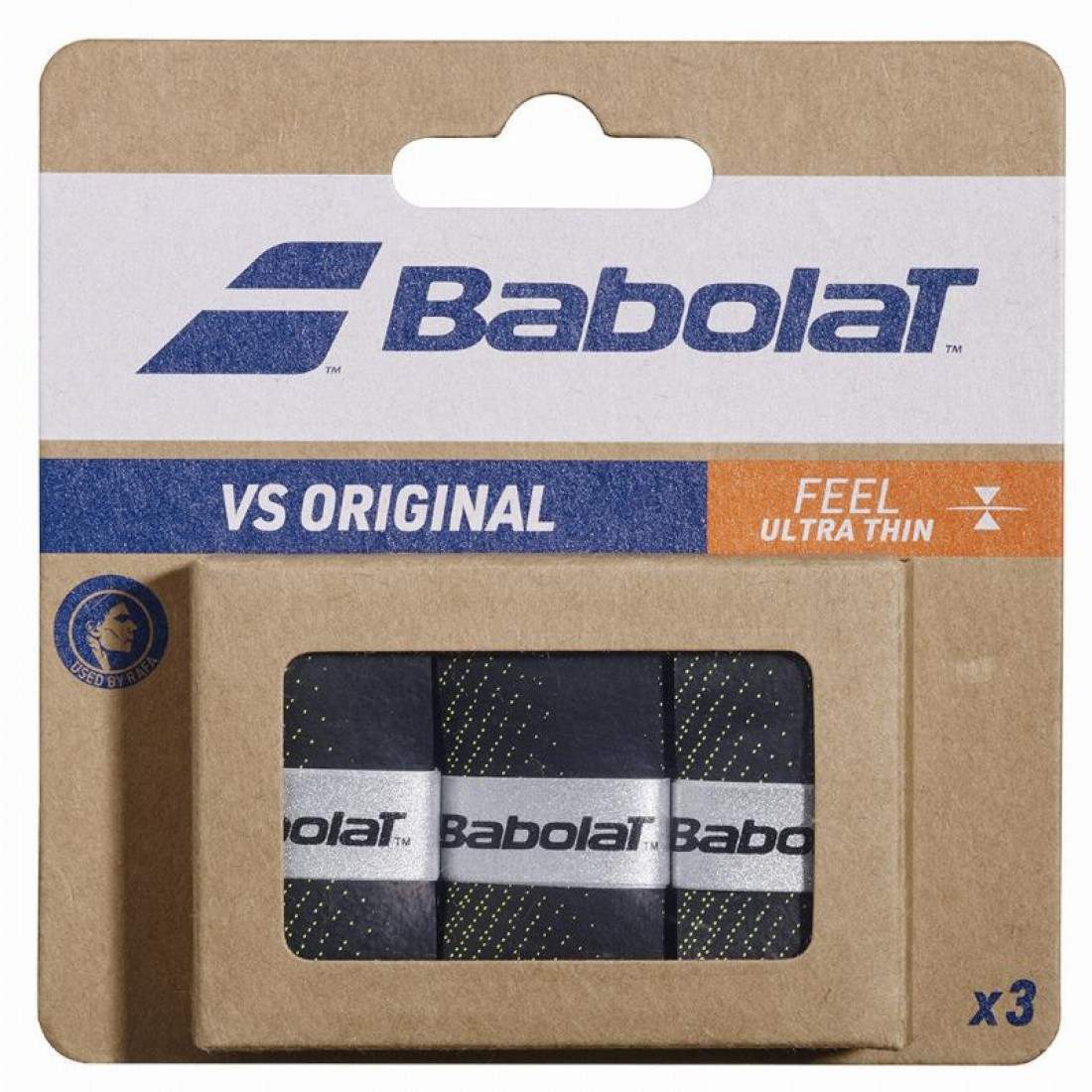 Babolat VS Original Overgrips Black Yellow 3 Units