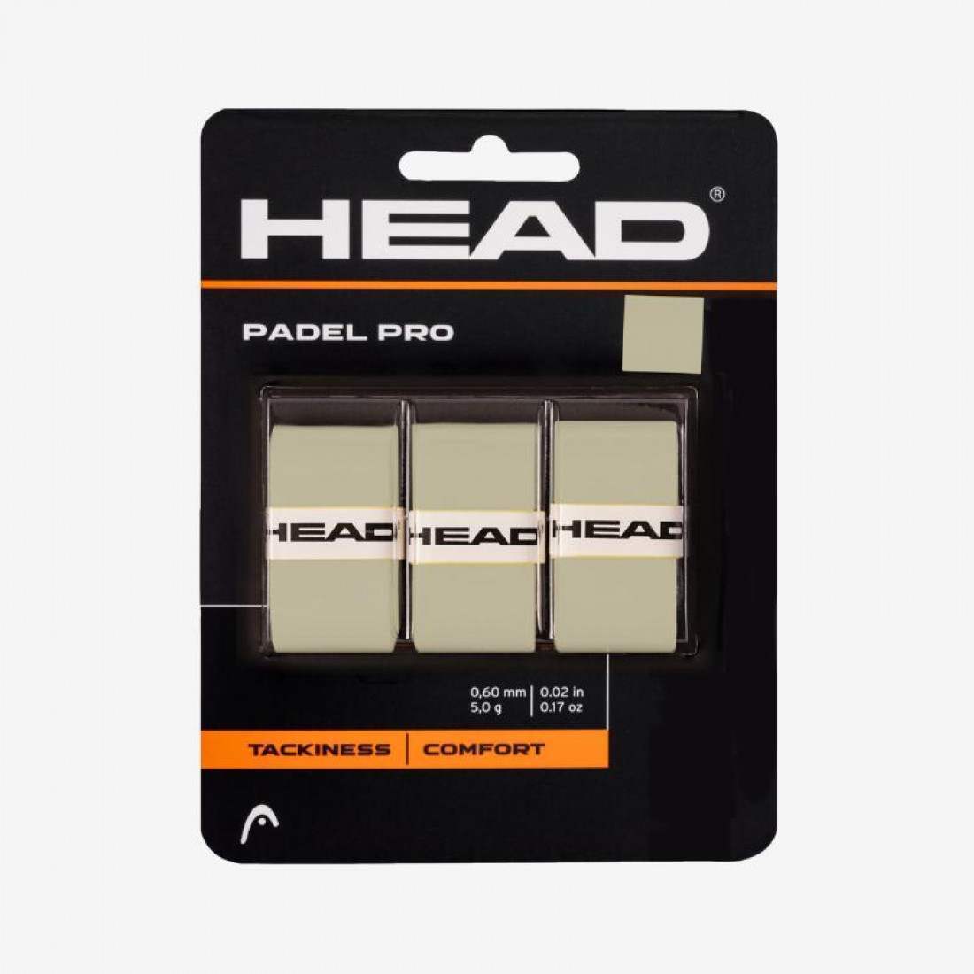 Head Padel Pro Overgrips Gray 3 Units