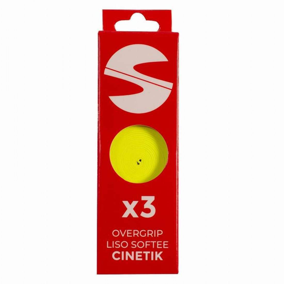 Softee Cinetik Smooth Overgrips Fluorescent Yellow 3 Units