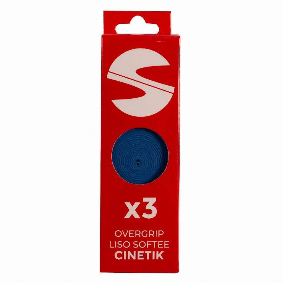 Softee Cinetik Smooth Blue Overgrips, 3 Units