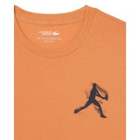 Lacoste Novak Djokovic Orange T-shirt and White Cap Pack