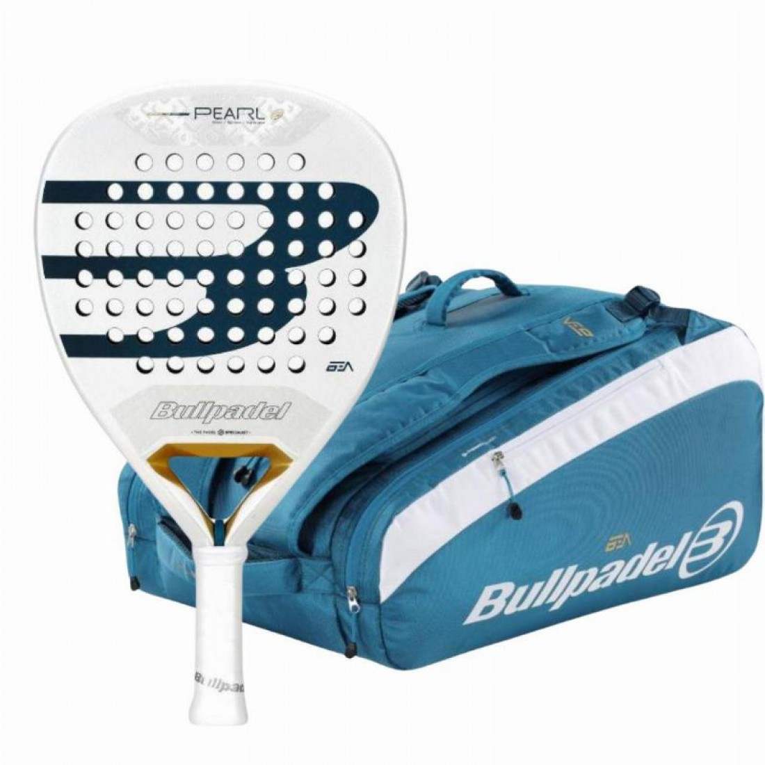 Bullpadel Bea Gonzalez Pearl 2026 Racquet Pack with Racquet Bag