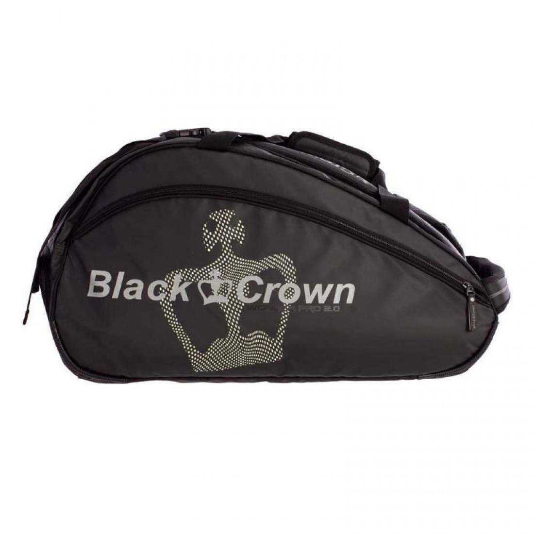 Black Crown Wonder Pro 2.0 Padel Bag, Black/Fluorescent Yellow