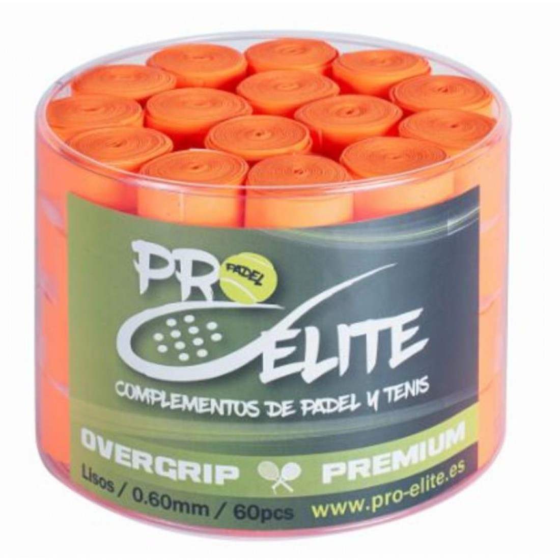 Pro Elite Premium Smooth Orange Drum 60 Overgrips