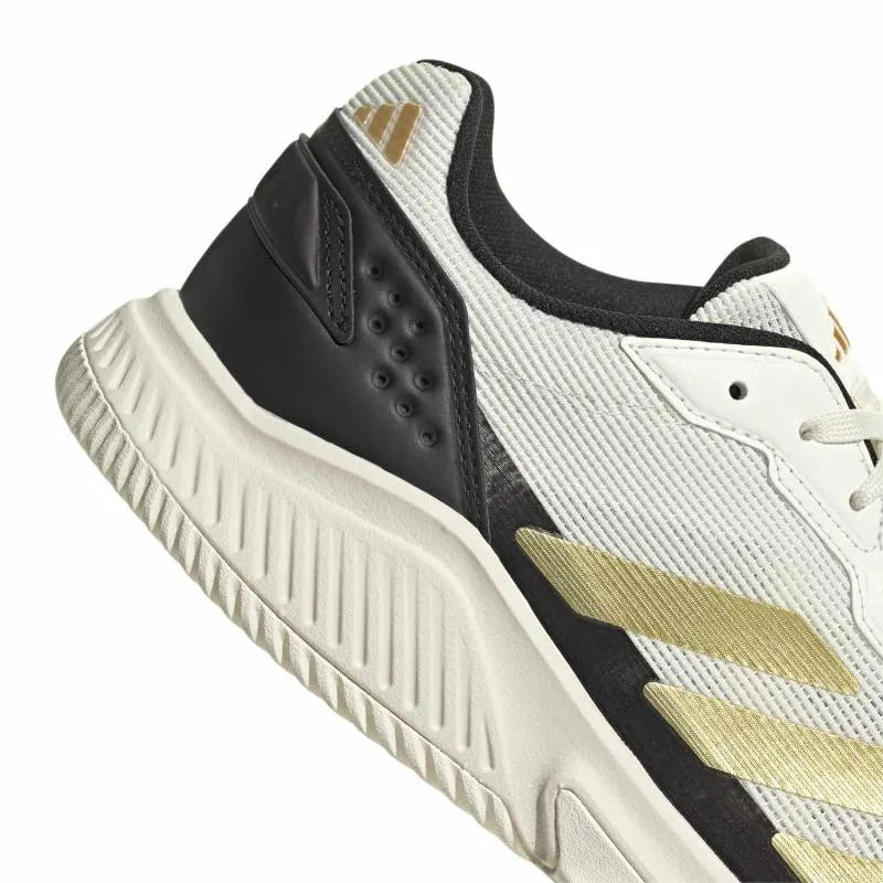 Adidas Courtquick Padel Shoes White Gold Black