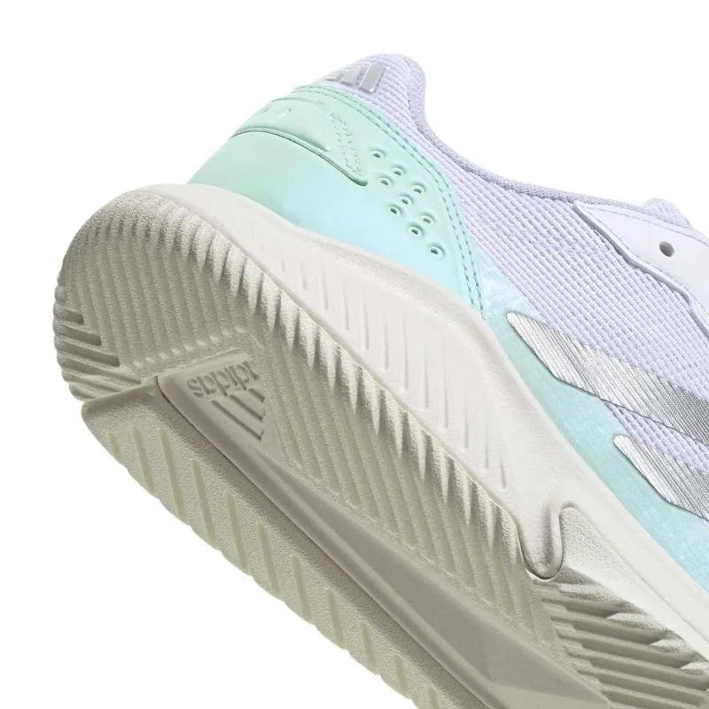 Adidas Courtquick Padel Shoes White Mint Green Women's