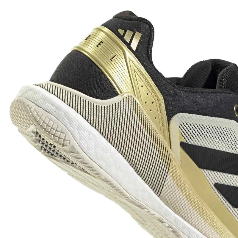 Adidas Crazyquick Boost Padel White Black Gold Sneakers