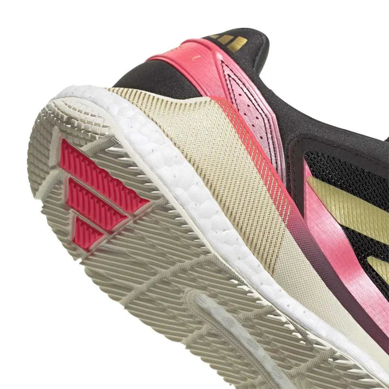 Adidas Crazyquick Boost Padel Black Gold Rose Sneakers