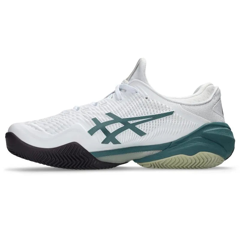 Asics Court FF 3 Clay White Green Sneakers