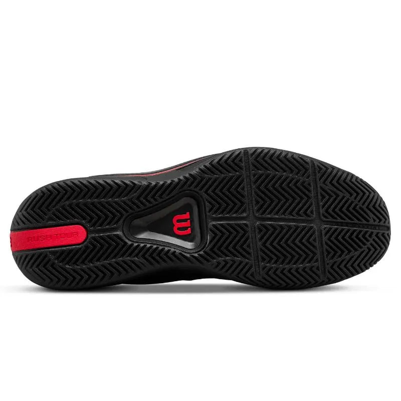 Wilson Rush Tour 5 CTC Black Red Sneakers