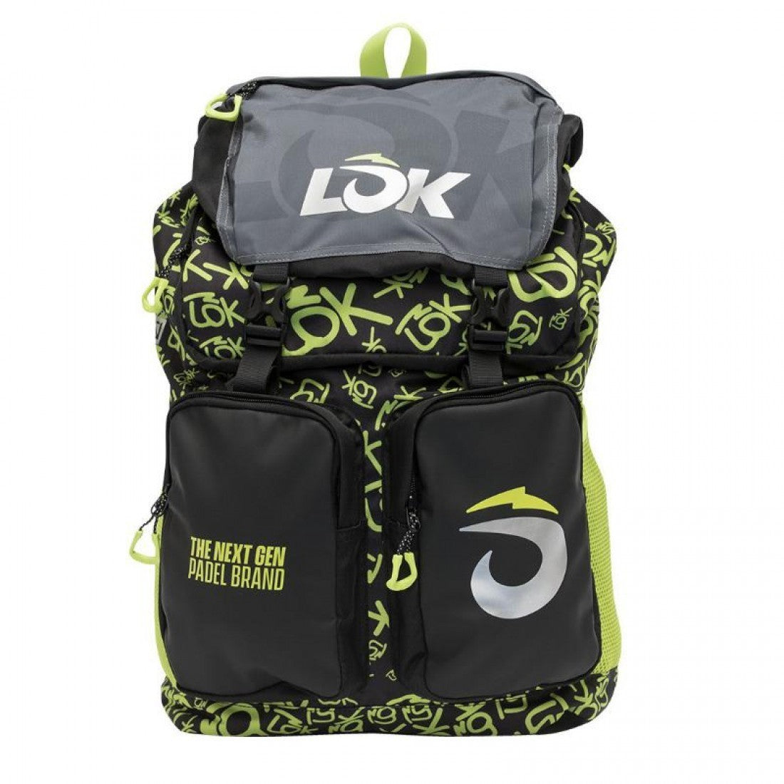 Lok Adventure 2 Backpack Black Green Fluor
