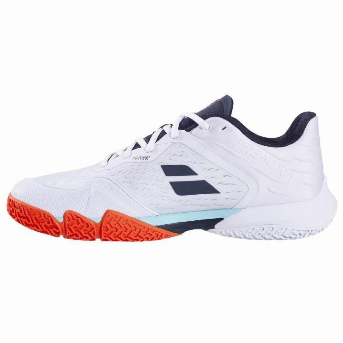 Babolat Juan Lebron Jet Premura 3 White Orange Shoes