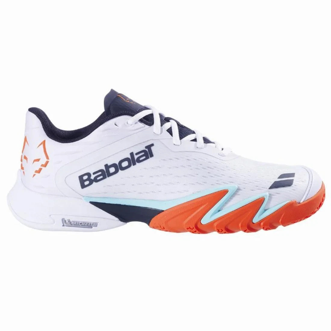 Babolat Juan Lebron Jet Premura 3 White Orange Shoes