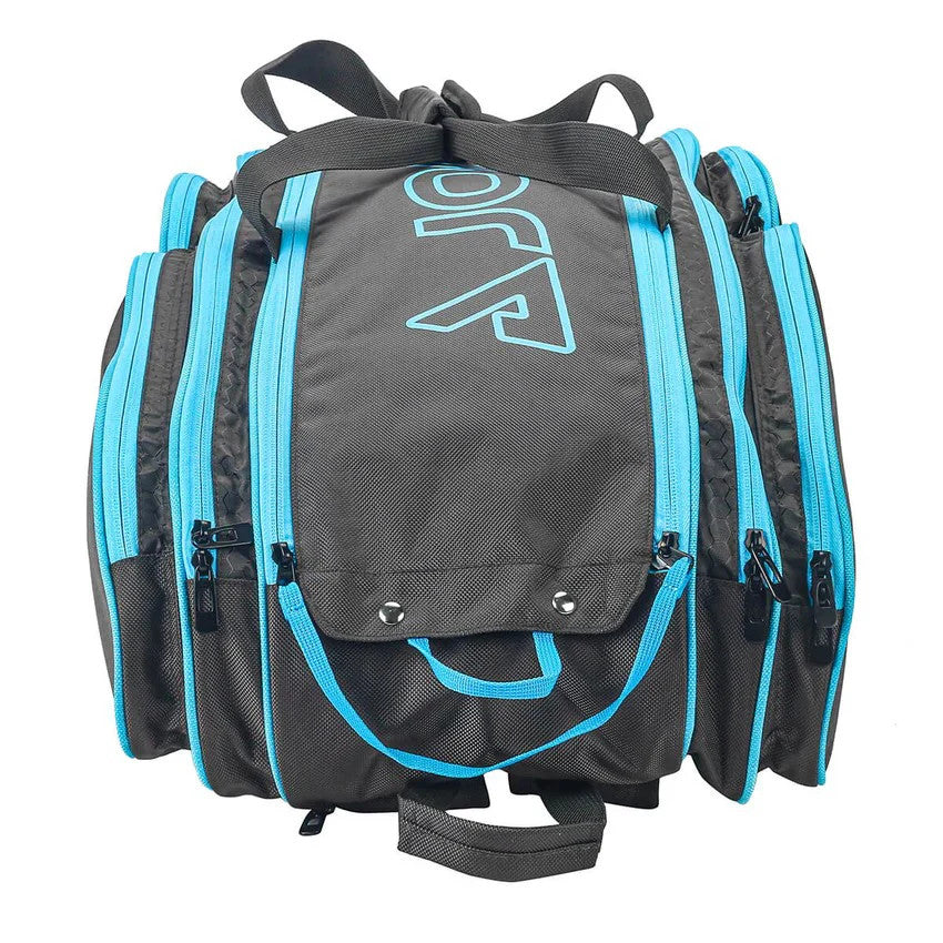 JOOLA TOUR ELITE PRO PICKLEBALL BAG BLACK LIGHT BLUE