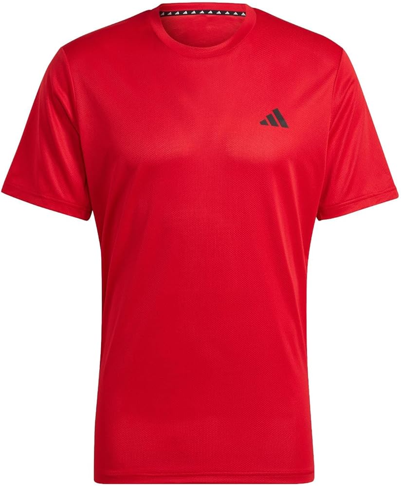 Adidas men's train essentials feelready training tee Red