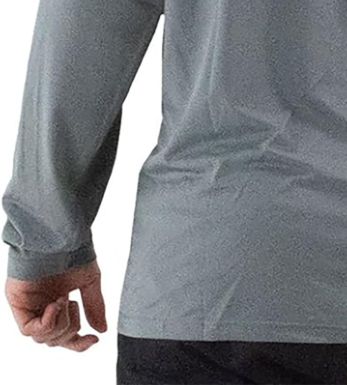 Fila Tennis Essentials Long Sleeve UV Blocker Mens Crew Gray