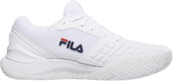 Fila Axilus 3 - Men's Tennis Shoes (White/Fila Navy/Fila Red)
