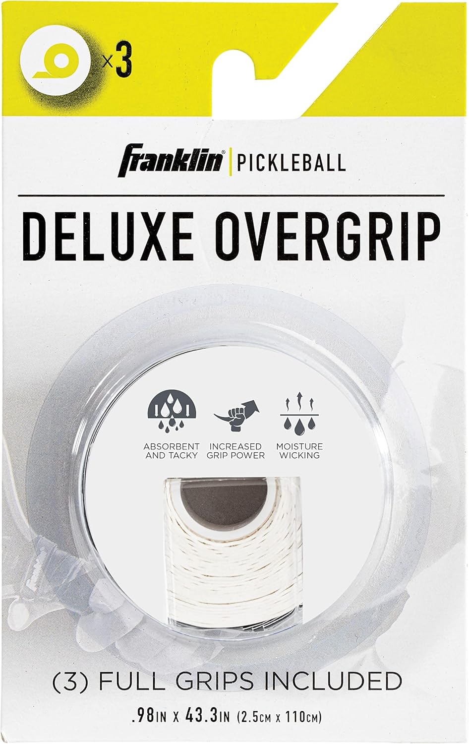 Franklin Sports Deluxe Overgrip x3