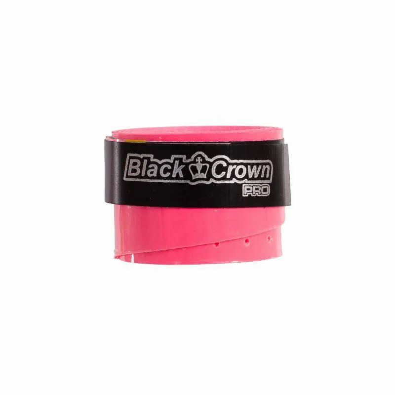 Black Crown Perforated Fluorescent Pink 3 Overgrips