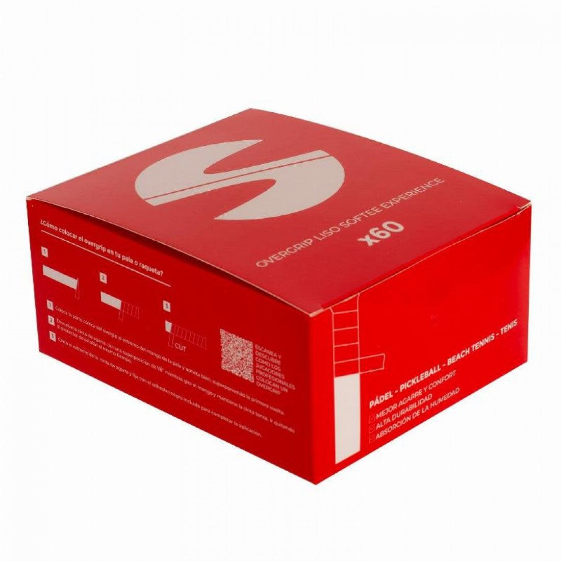 Softee Experience Overgrips, Plain White, Box of 60 Units