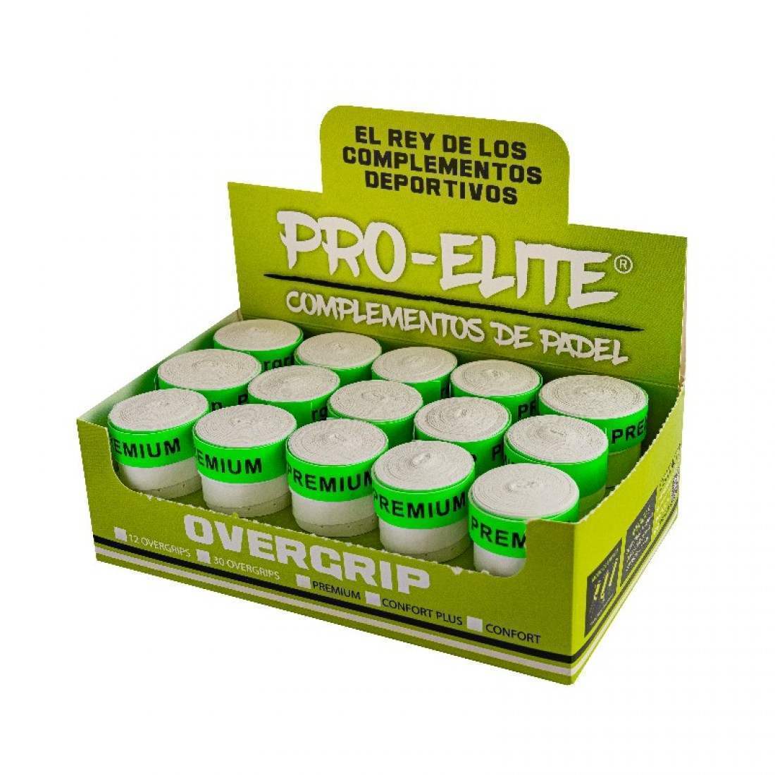 Pro Elite Premium Perforated White Box 30 Overgrips