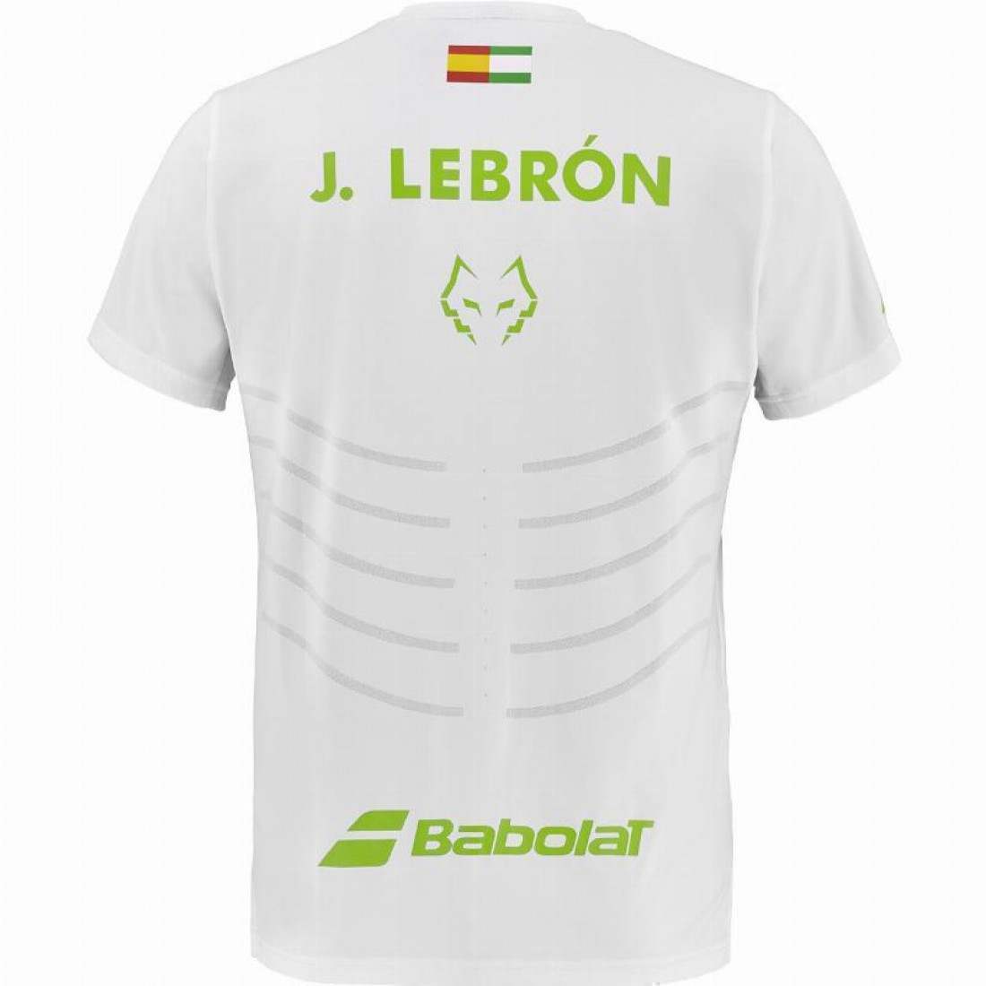 Babolat Juan Lebron Crew Neck Replica White T-Shirt