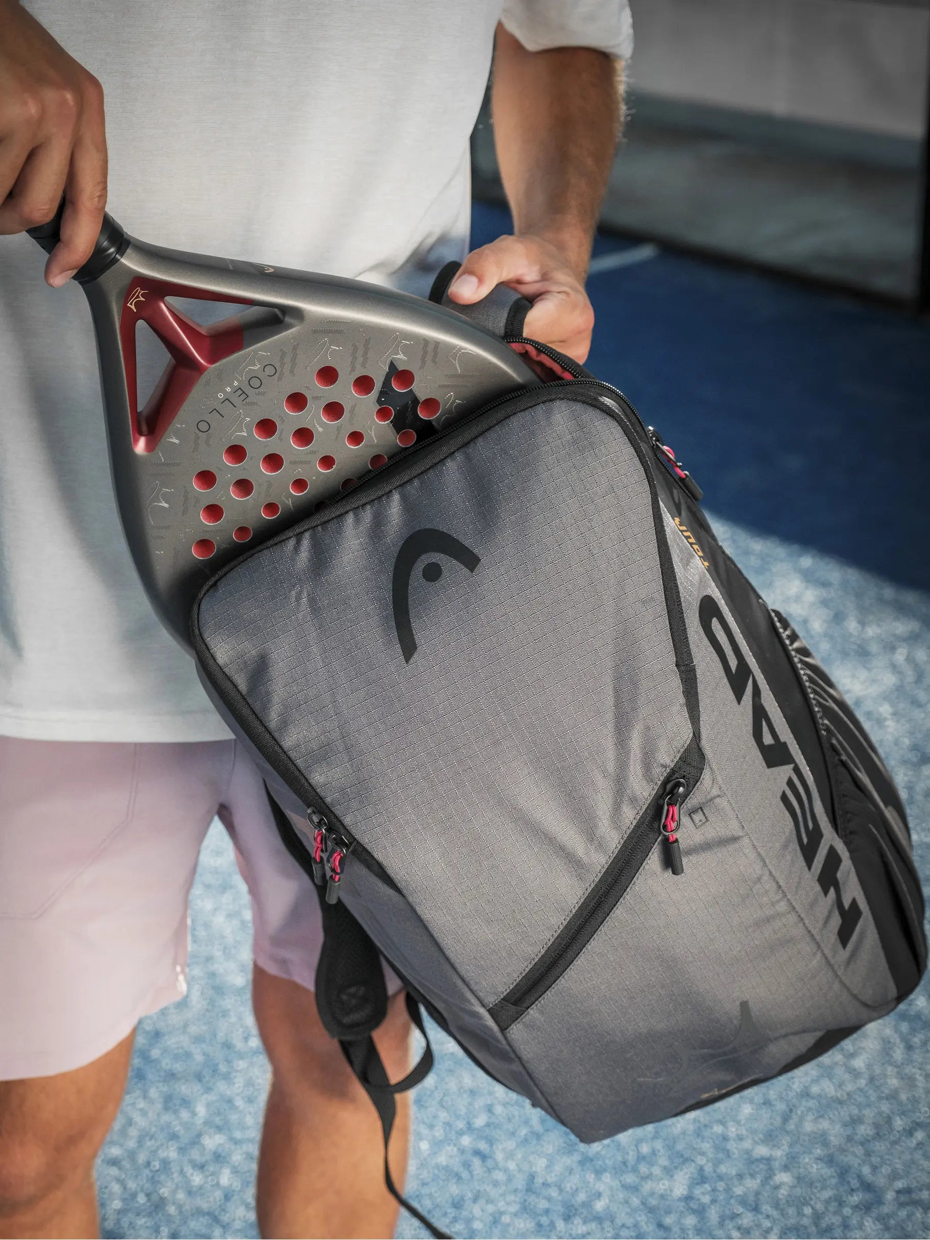 Head Arturo Coello Tour Black Gray Backpack