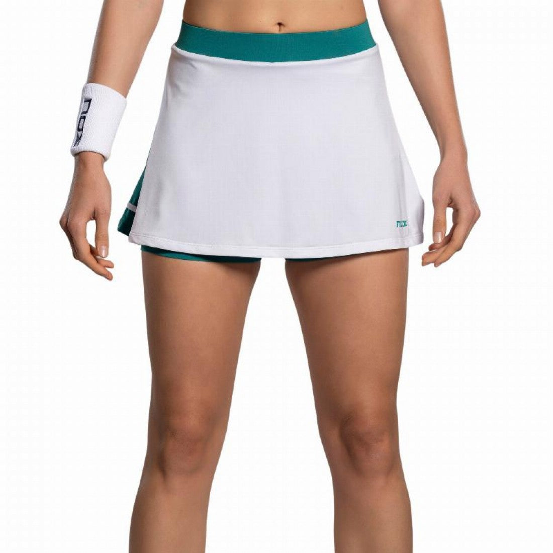 Nox Pro Skirt White Green Ivy